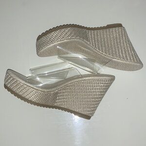 SHEIN Cream Mules Streamlined Modern Design